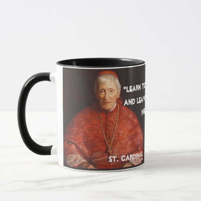 St. Kardinal John Henry Newman Canonization Quote Mugg (Vänster)