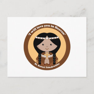St. Kateri Tekakwita Vykort
