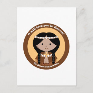 St. Kateri Tekakwita Vykort
