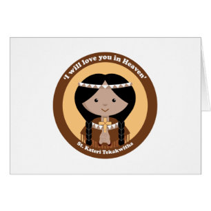 St. Kateri Tekakwitha Hälsningskort