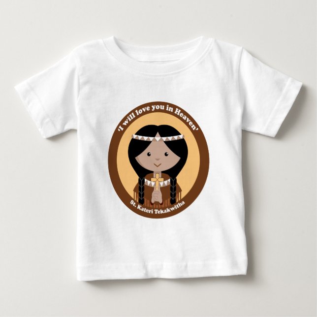 St. Kateri Tekakwitha T-shirt (Framsida)