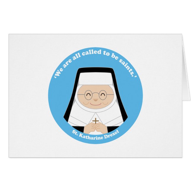 St. Katharine Drexel Hälsningskort (Framsidan Horizontal)