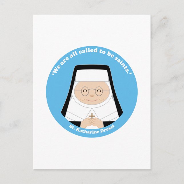 St. Katharine Drexel Vykort (Framsida)