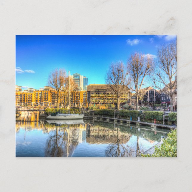 St Katherines Dock London Vykort (Framsida)