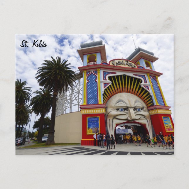 St. Kilda Luna Park Vykort (Framsida)
