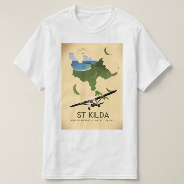 St Kilda, Outer Hebrides Scotland T Shirt (Design framsida)
