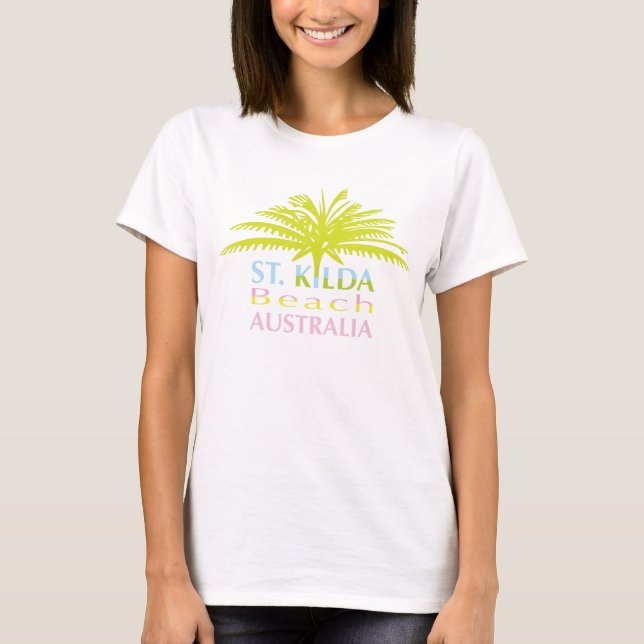 St.Kilda-strandt-Skjorta flickor T Shirt (Framsida)