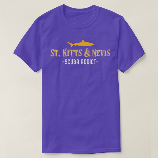 St Kitts amp Nevis Diving Shark T Shirt (Design framsida)