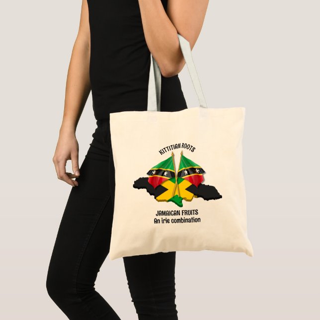 ST KITTS JAMAICA Irie Combination Tygkasse (Framsida (produkt))