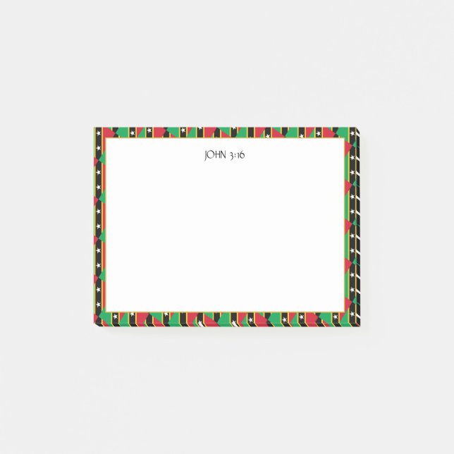 ST KITTS NEVIS Christian Scripture Post-it Block (Framsida)