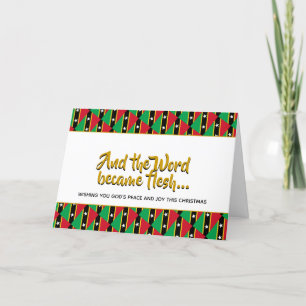 ST KITTS & NEVIS Ord blir Mesh CHRISTMAS Helgkort