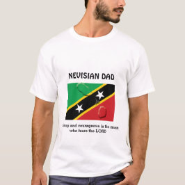 ST KITTS NEVISIAN PAPPA Starkt djärvt anpassat T Shirt