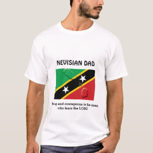 ST KITTS NEVISIAN PAPPA Starkt djärvt anpassat T Shirt