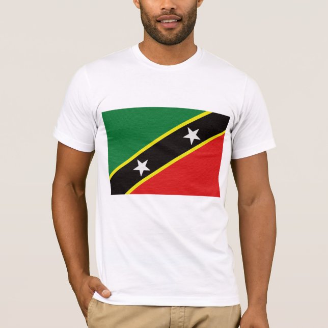 St Kitts och Nevis flagga T Shirt (Framsida)