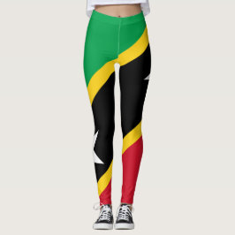 St.Kitts- och Nevis flaggadamasker Leggings