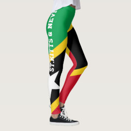 St.Kitts- och Nevis flaggadamasker Leggings