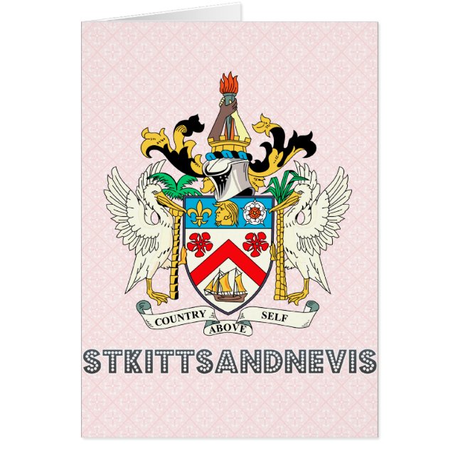 St. kitts och nevis hälsningskort (Framsidan)