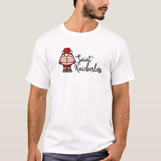St. Knickerless Funny Mooning Jultomten Pun Chri T Shirt