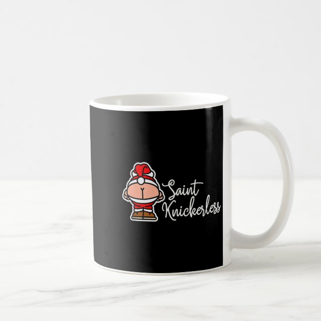 St. Knickerless Funny Mooning Santa Claus Christma Kaffemugg (Höger)