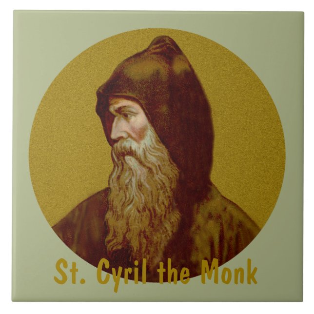 St. Kyrillos Munk (M 002) Kakelplatta (Framsidan)