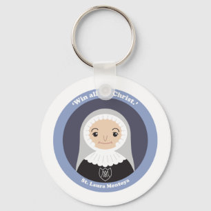 St. Laura Montoya Nyckelring