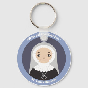 St. Laura Montoya Nyckelring