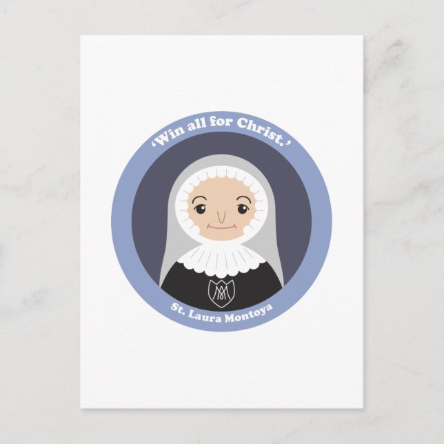 St. Laura Montoya Vykort (Framsida)