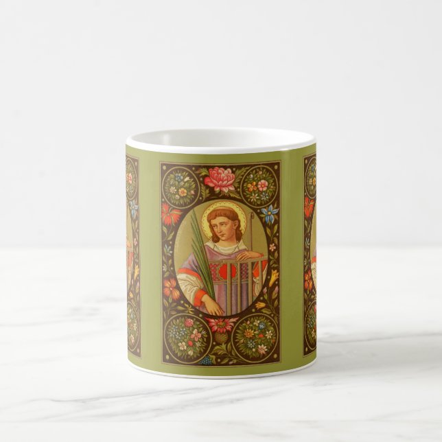 St. Lawrence av Rom (PM 04) Kaffe Mugg 3 (Center)