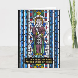 St. Lawrence of Rom, Patron Saint of Cooks Prayer Kort