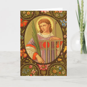 St Lawrence of Rom (PM 04) Blank Hälsning Kort
