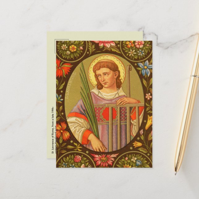 St. Lawrence of Rom (PM 04) Postcard 2 Vykort (Fram/Back In Situ)