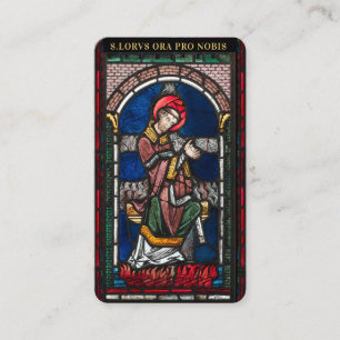 St. Lawrence-Religiösan Catholic Martyr Prayer Placeringskort