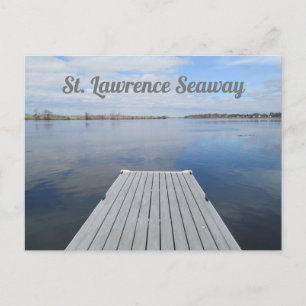 St. Lawrence River och Seaway från Dock, NY Vykort