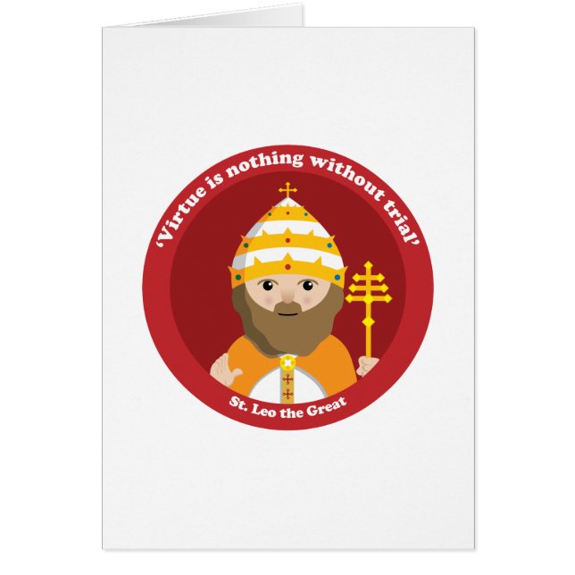 St. Leo Underbaren Hälsningskort (Framsidan)