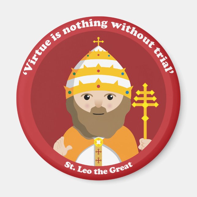 St. Leo Underbaren Magnet (Framsidan)