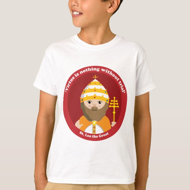 St. Leo Underbaren T Shirt (Framsida)