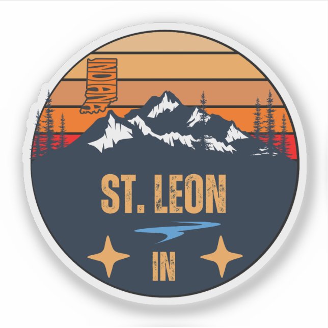 St. Leon, Indiana Klistermärken (Framsida)