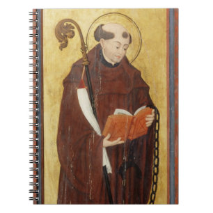 St Leonard (olja på slipad panel för guld) (para Anteckningsbok