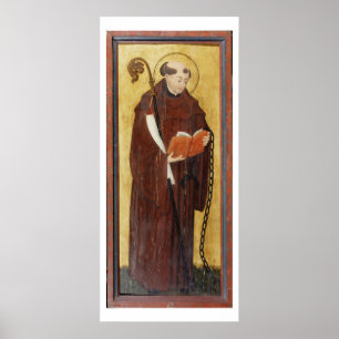 St Leonard (olja på slipad panel för guld) (para Poster
