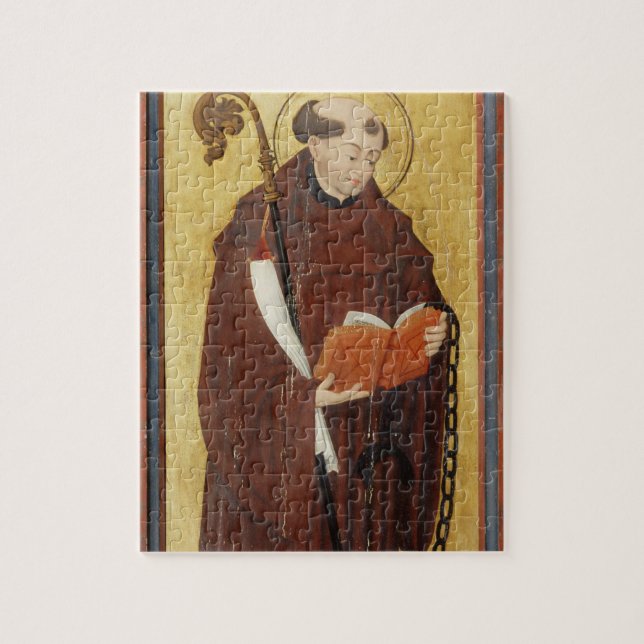 St Leonard (olja på slipad panel för guld) (para Pussel (Vertikal)