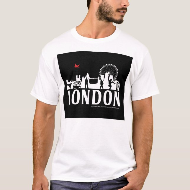 st_london-skyline-tshirt tröja (Framsida)