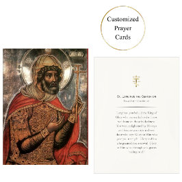 St. Longinus Orthodox Christian Prayer Card Placeringskort