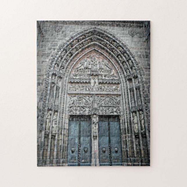St Lorenz Church - Nurenberg Tyskland - 11x14-252  Pussel (Vertikal)