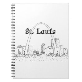 St Louis Arc Vacation Teckning Vacation Art Travel Anteckningsbok