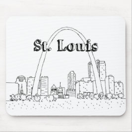 St Louis Arc Vacation Teckning Vacation Art Travel Musmatta