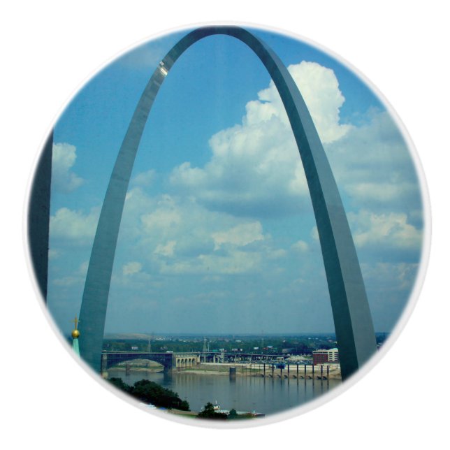 St. Louis Arch Ceramic Knob Knopp (Framsidan)