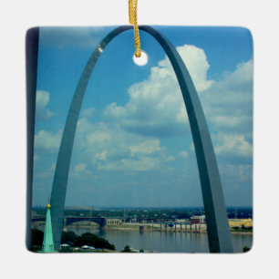 St. Louis Arch Julgransprydnad Keramik