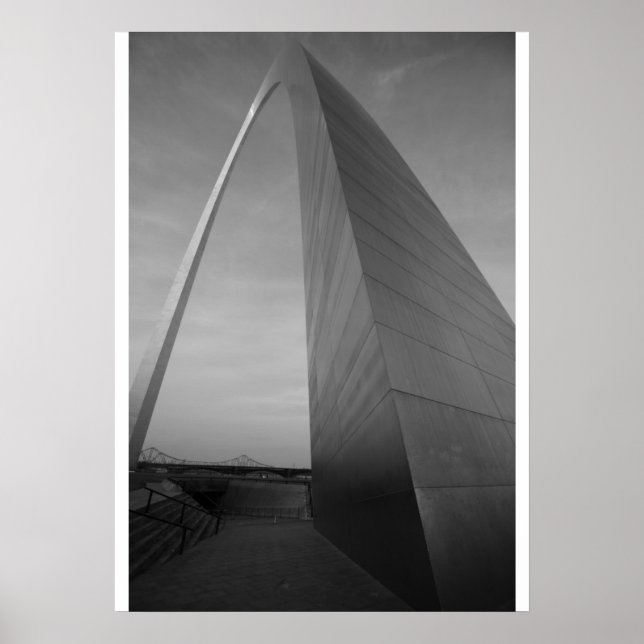 St. Louis Arch Missouri Saint Mississippi Poster (Framsidan)