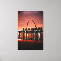 St. Louis Arch på Dusk Photograph