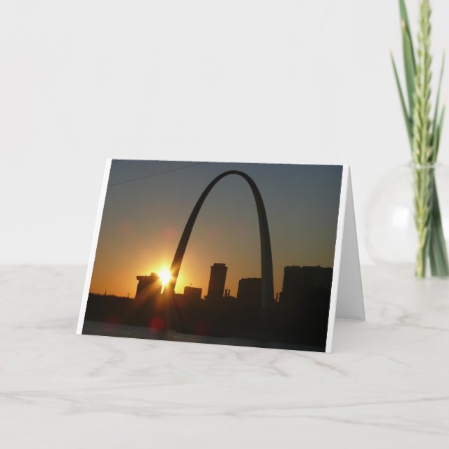 St. Louis Arch Sunset Kort (Framsida)